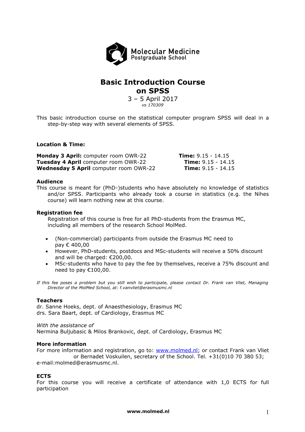 Basic Introduction Course