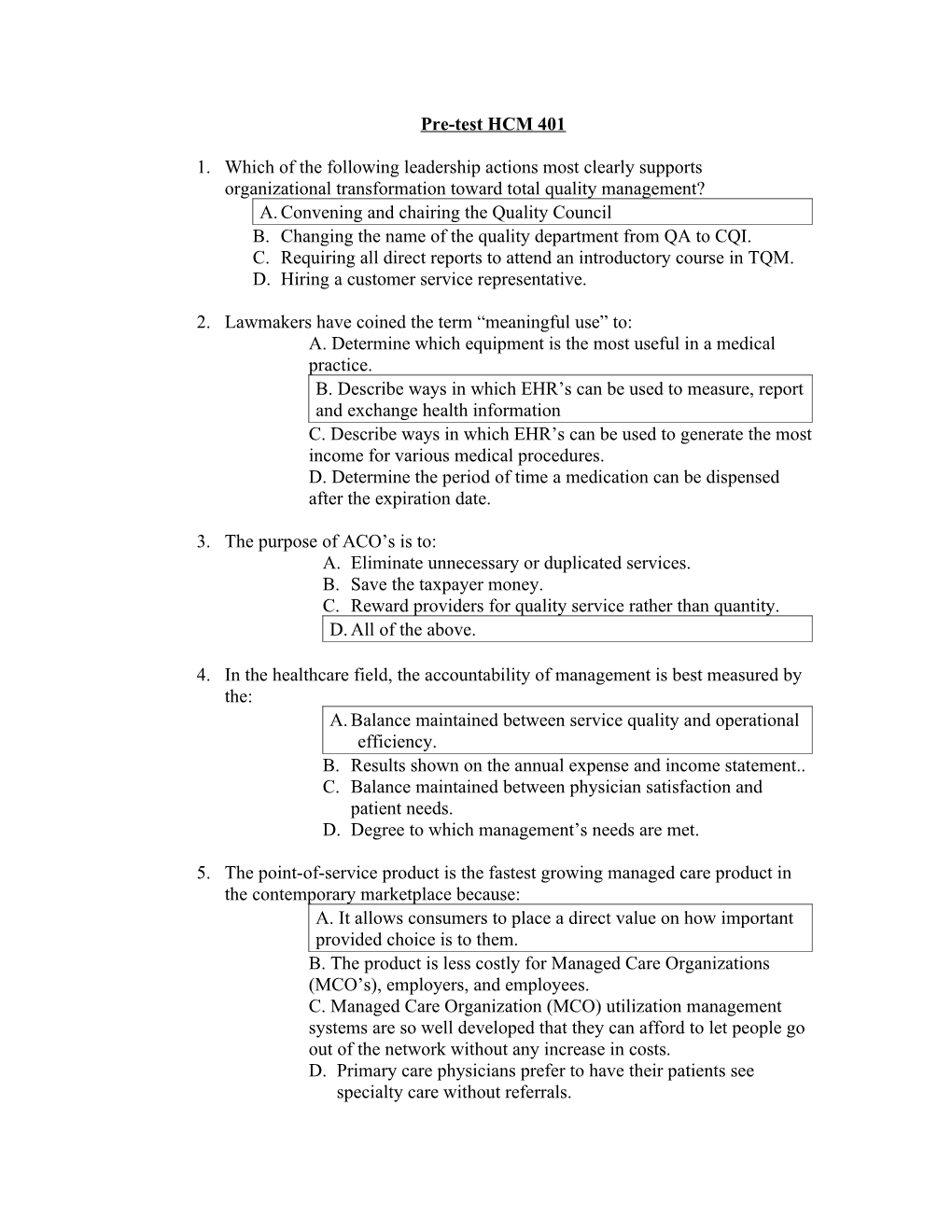 Convening and Chairing the Quality Council