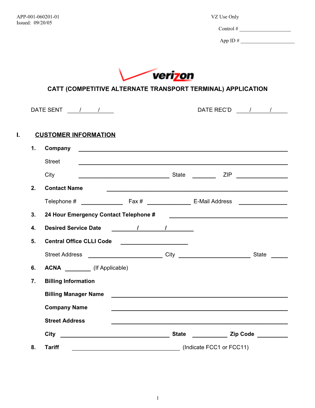 Catt (Competitive Alternate Transport Terminal) Application