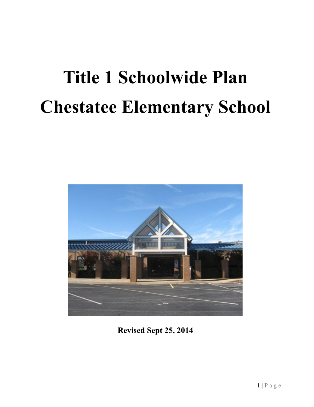 Title 1 Schoolwide Plan