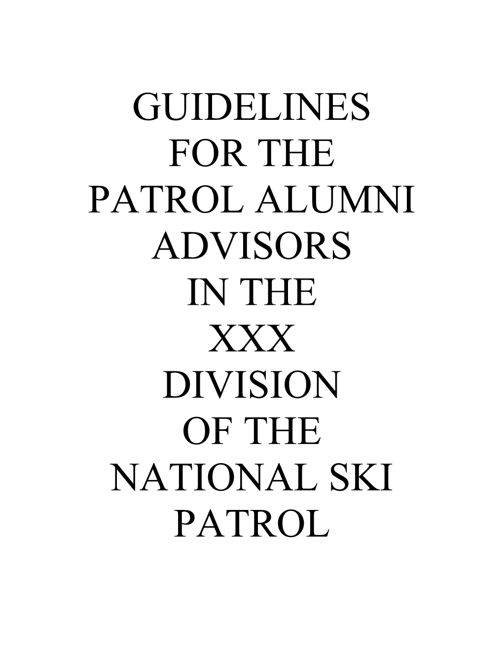 What Are the Duties of a Patrol Alumni Advisor ? 1