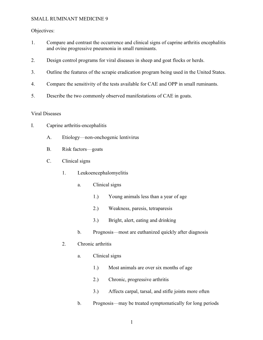 Small Ruminant Medicine 9