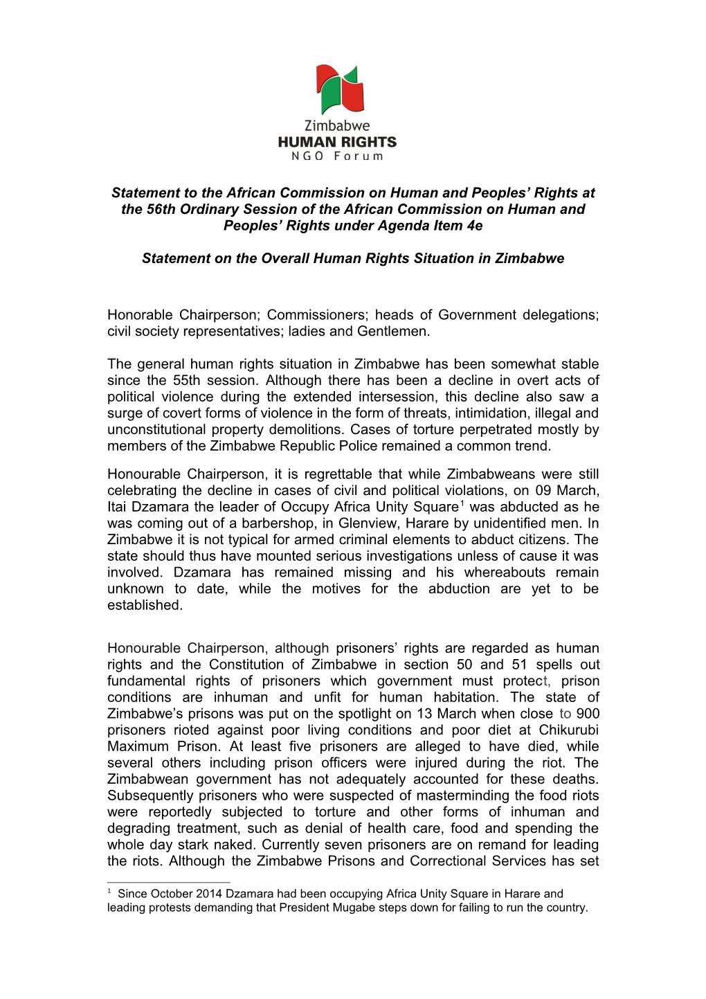 Peoples Rights Under Agenda Item 4E