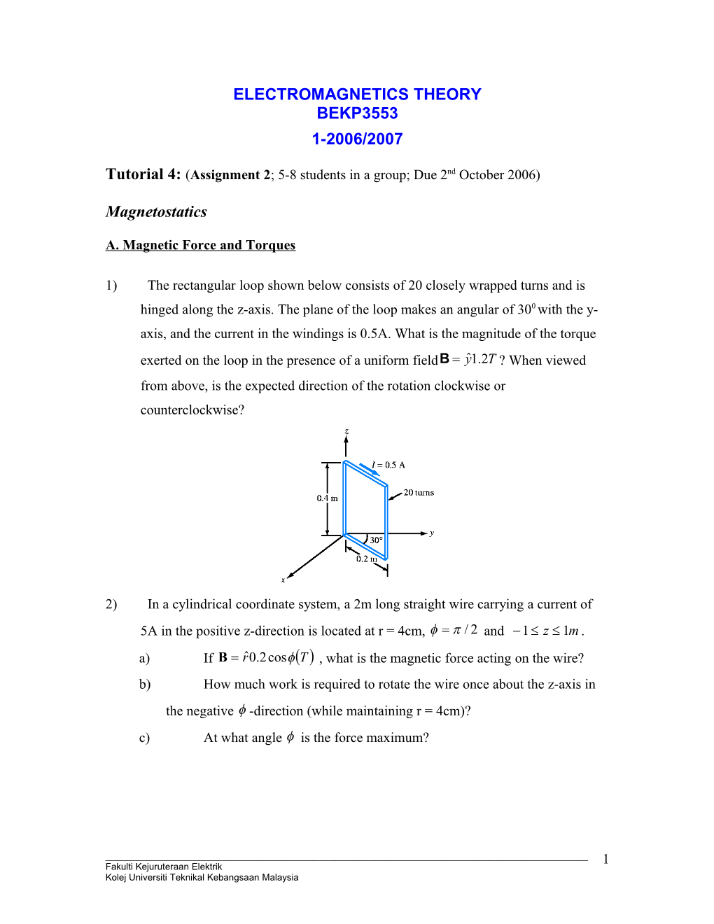 Electromagnetics Theory