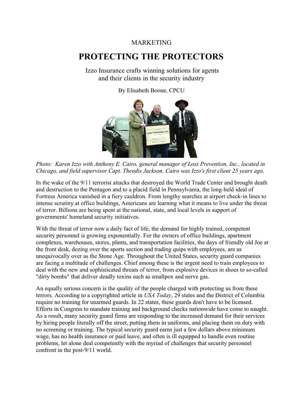 Protecting the Protectors