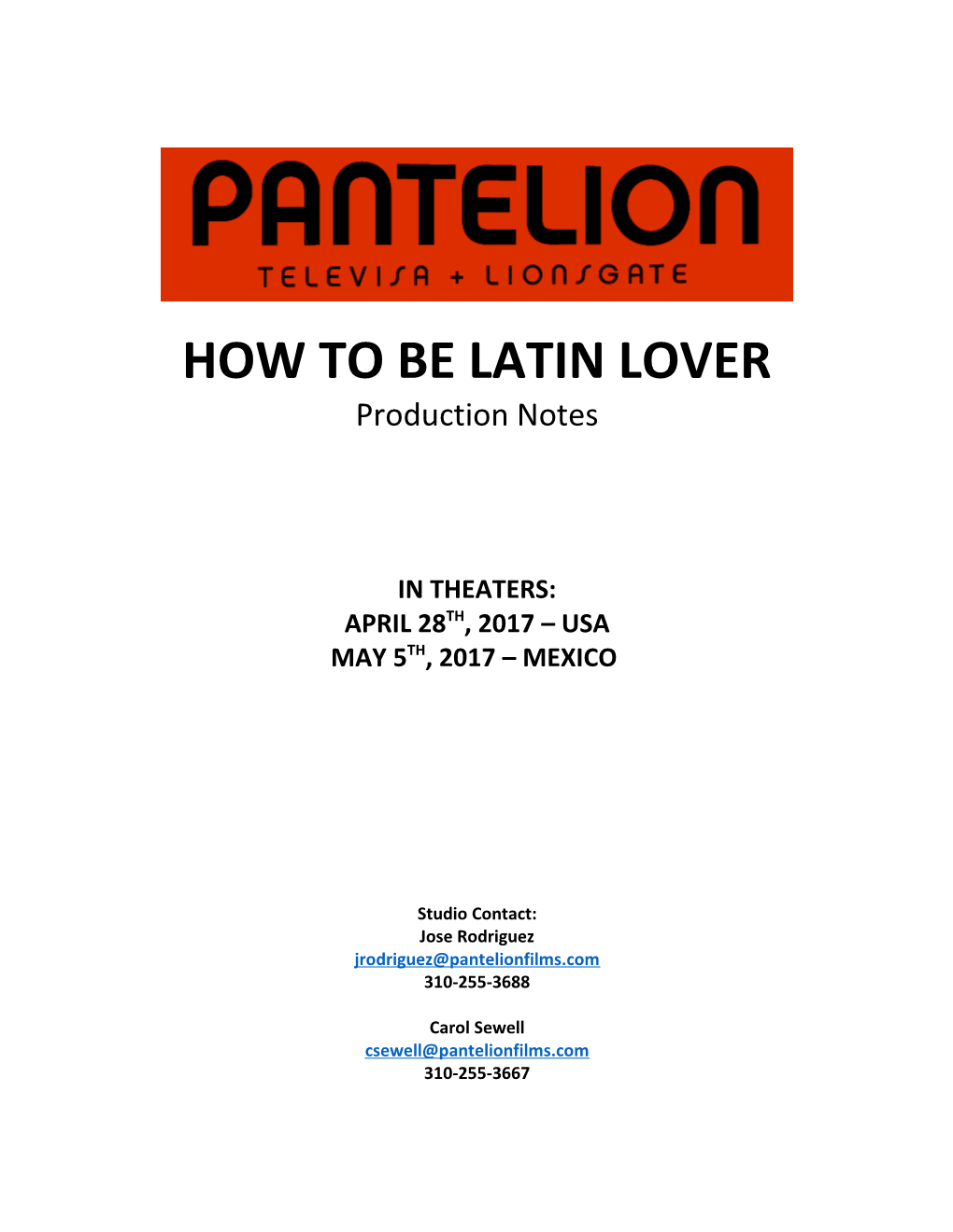 How to Be Latin Lover