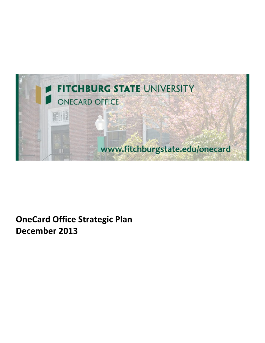 Onecard Office Strategic Plan