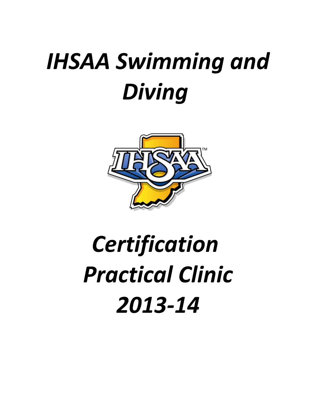 IHSAA Swimming and Diving