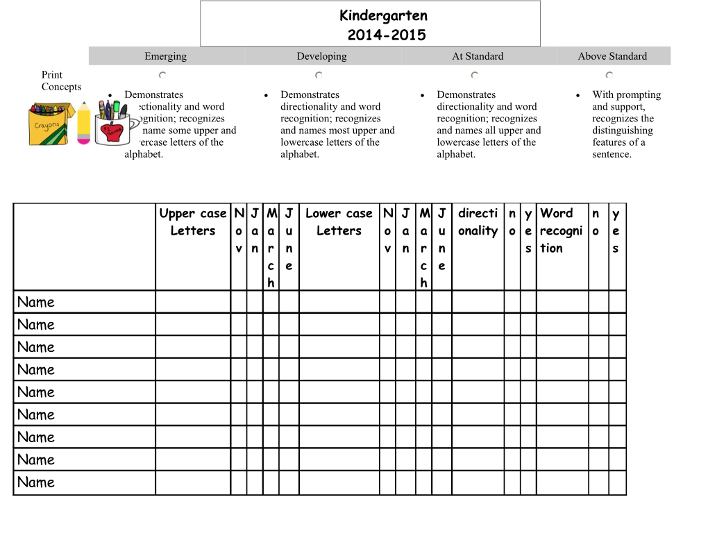 Class List Form