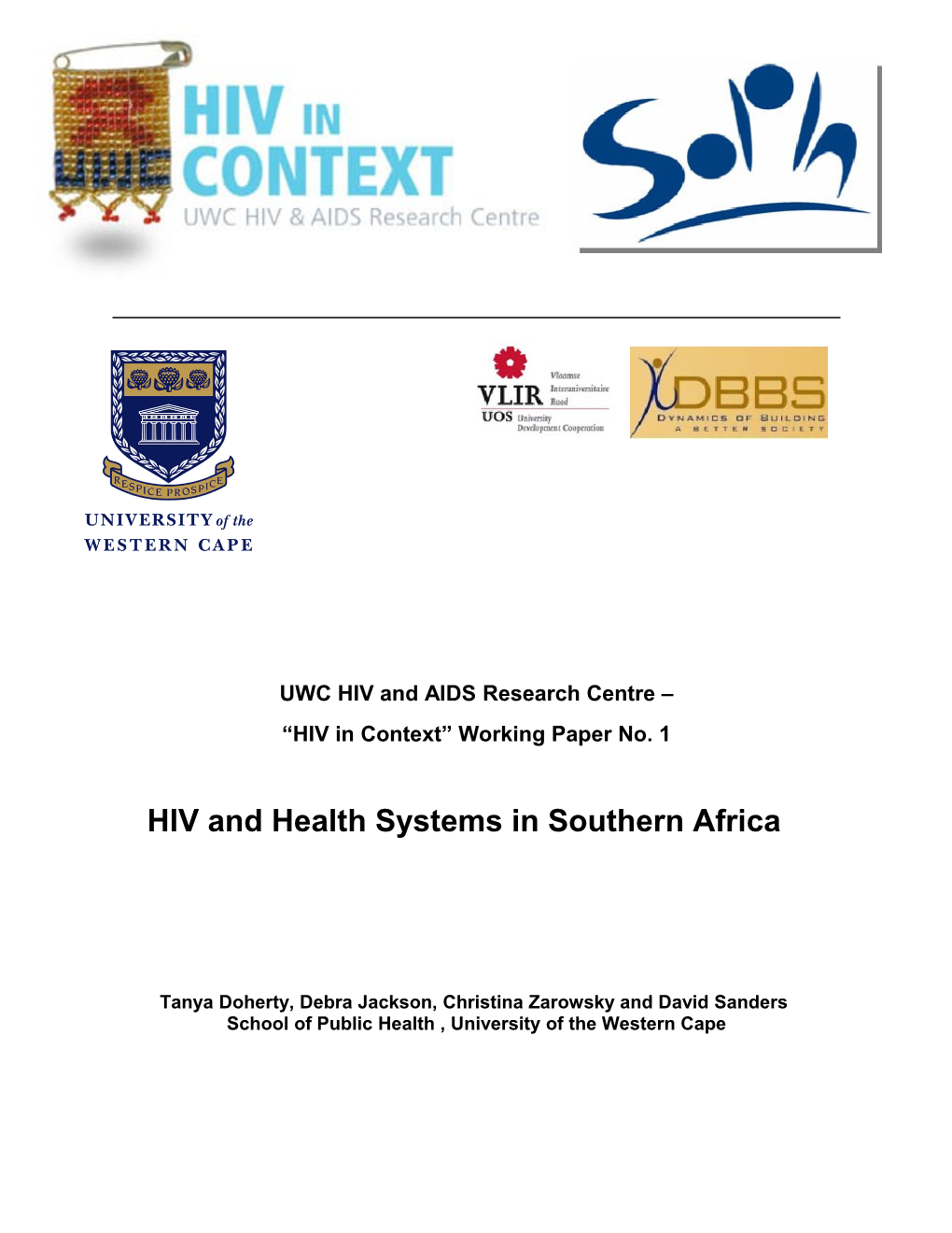 UWC HIV and AIDS Research Centre