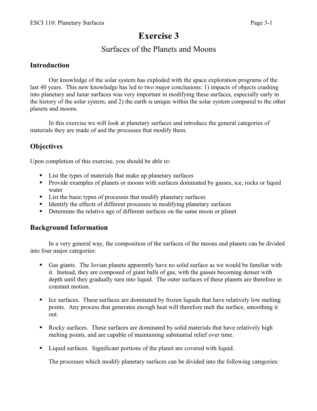 Surfaces of the Planets and Moons