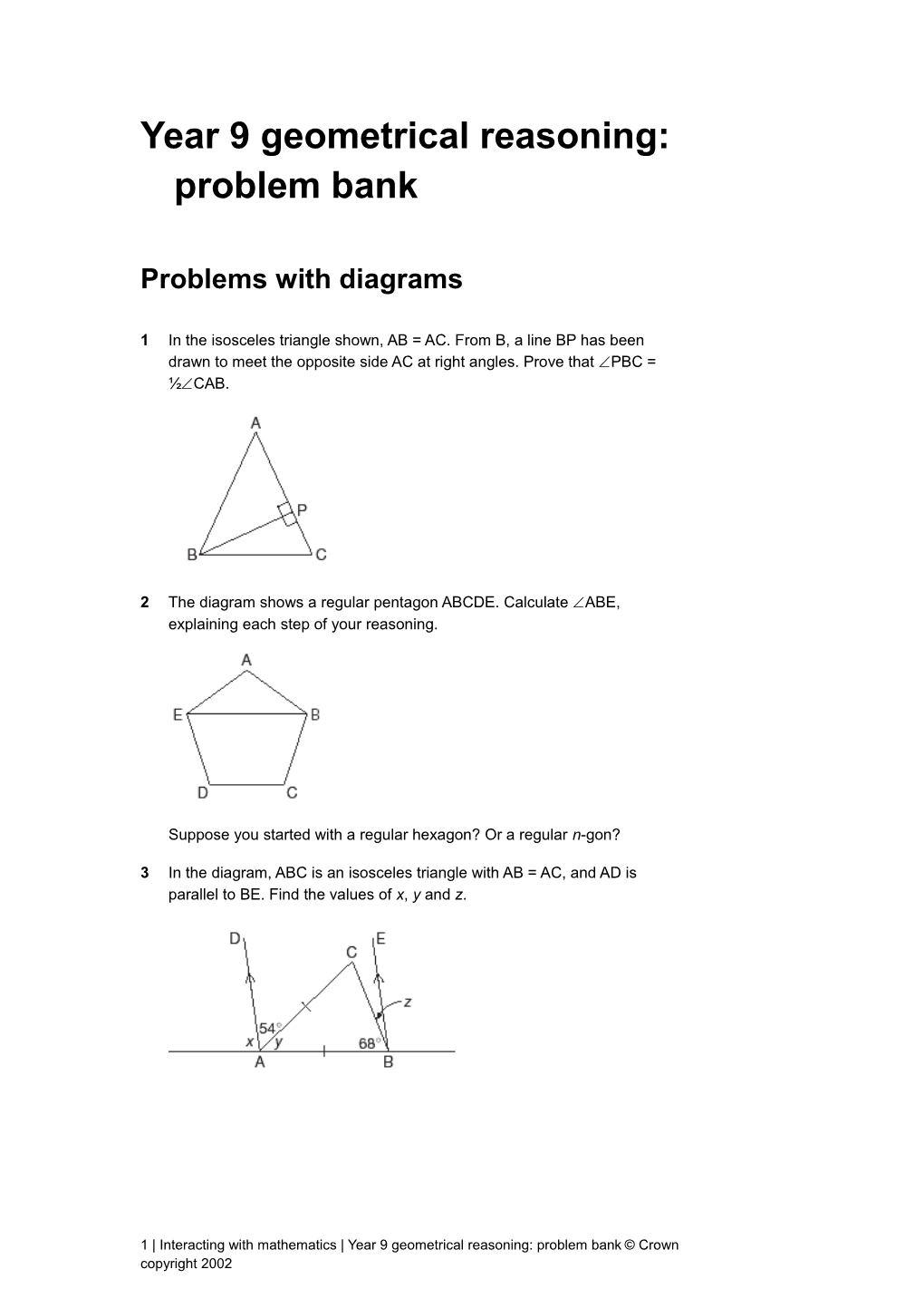 GR Problem Bank