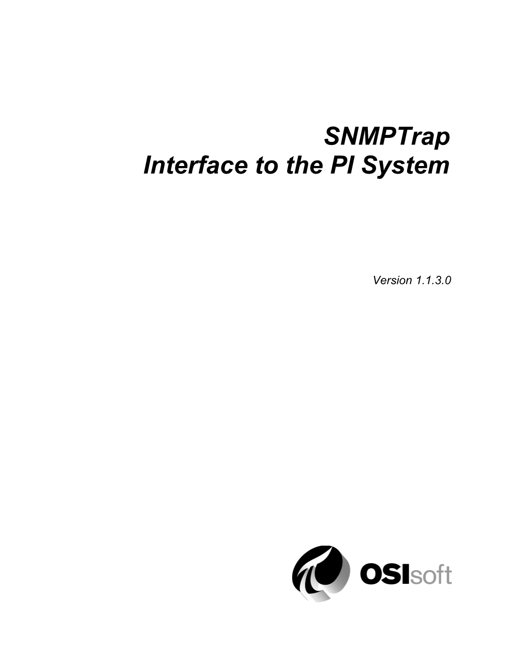 Snmptrap Interface to the PI System