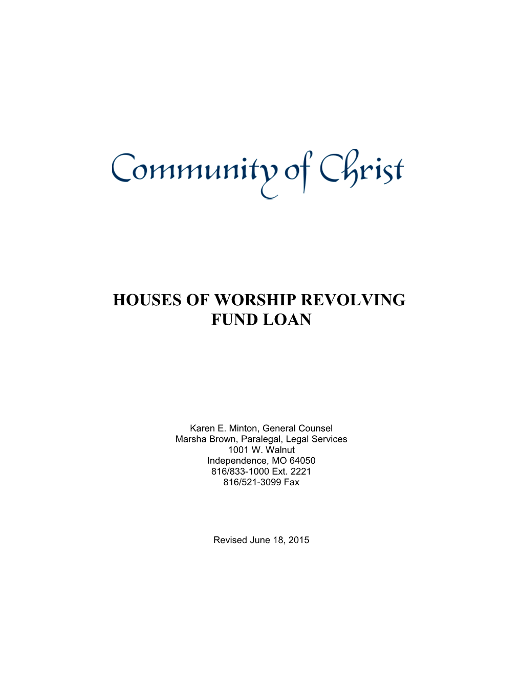 Presiding Bishopric Jurisdictional Building Program Policy