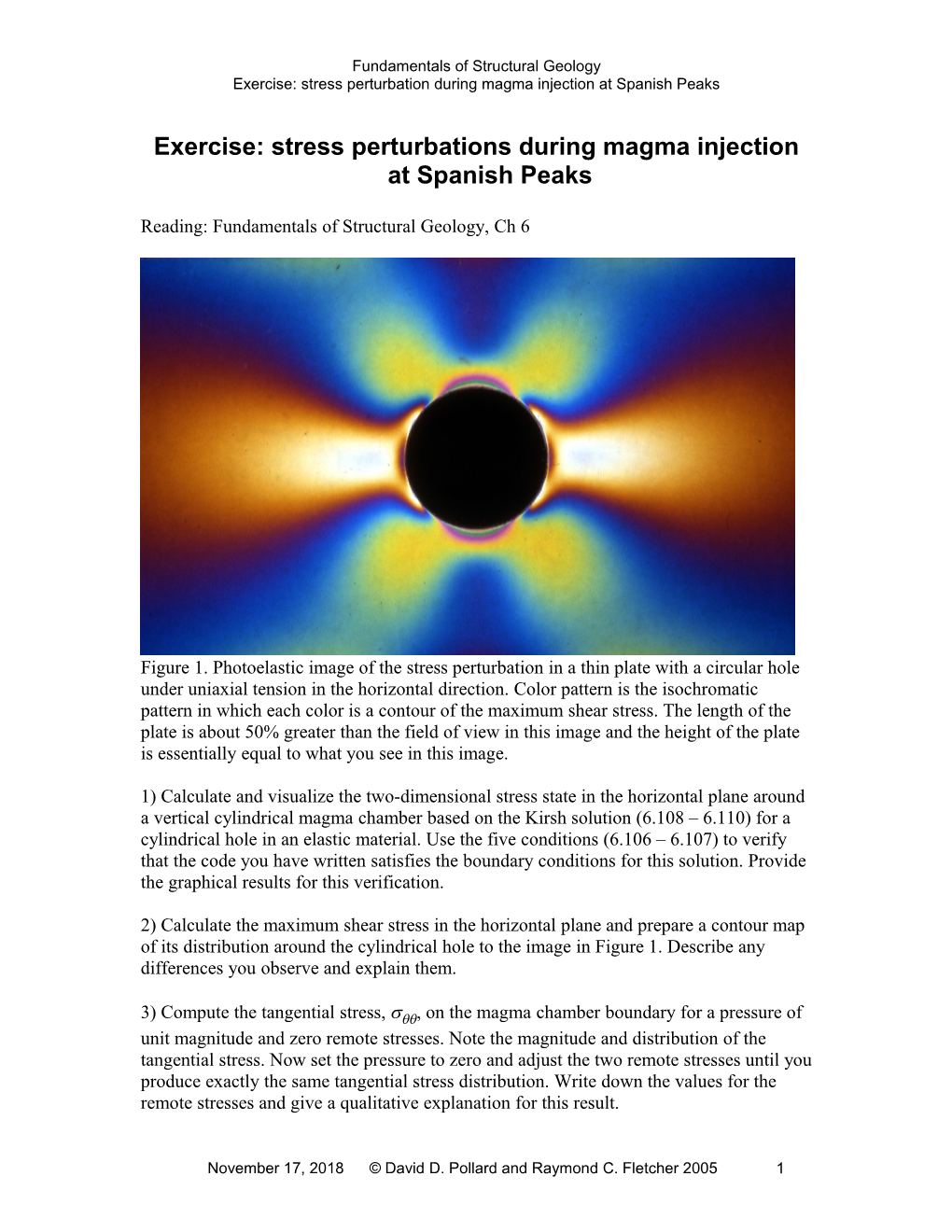 Exercise: Stress Perturbations During Magma Injection at Spanish Peaks