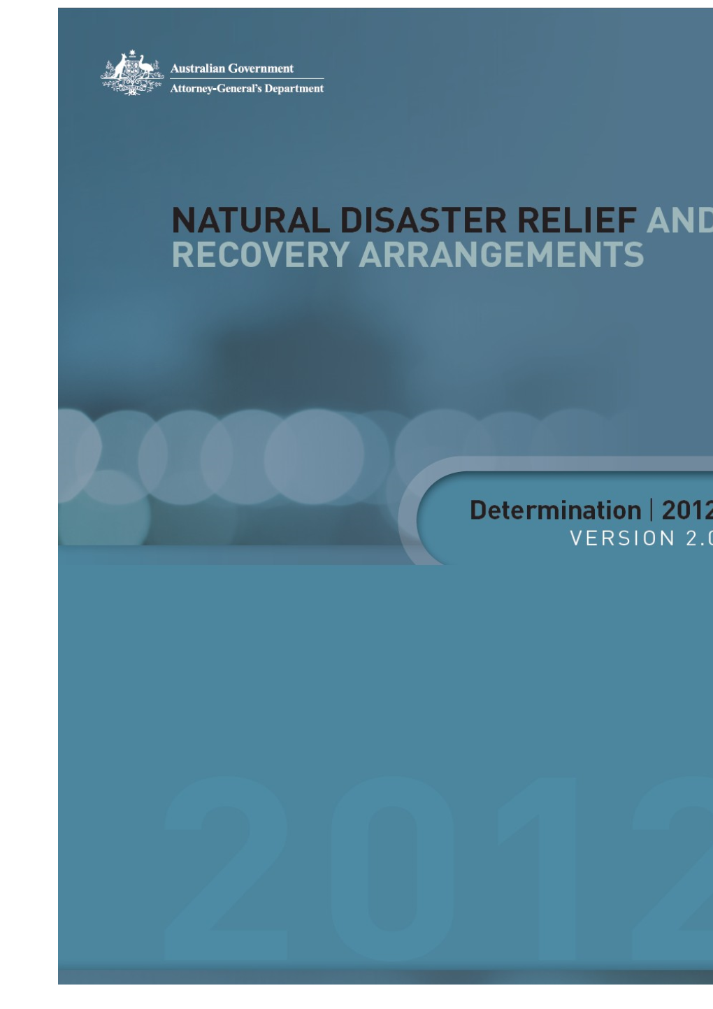 NDRRA Determination 2012 Version 2