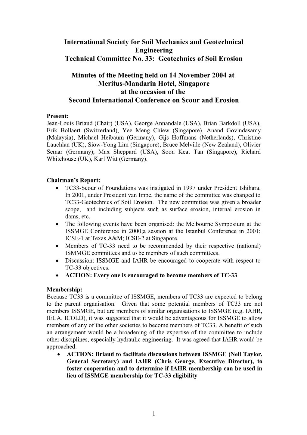 International Society for Soil Mechanics and Geotechnical Engineering