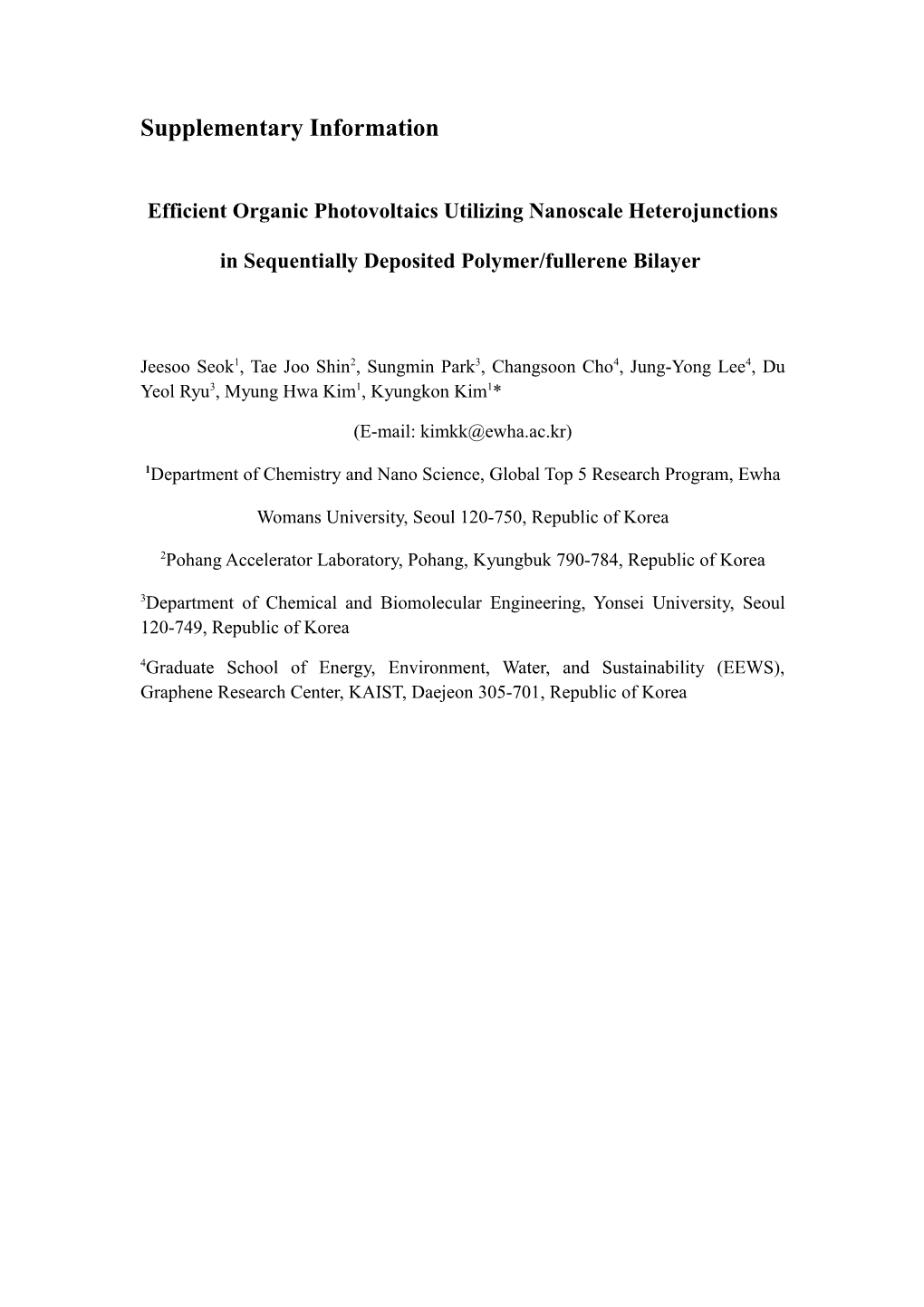 Efficient Organic Photovoltaics Utilizing Nanoscale Heterojunctions in Sequentially