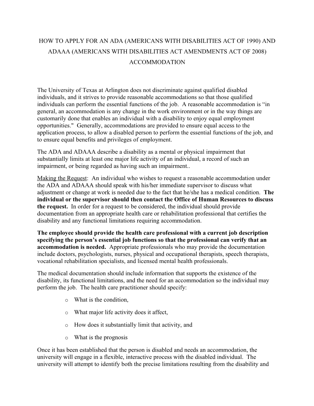 How to Apply for an Ada (Americans with Disabilities Act of 1990) and Adaaa (Americans