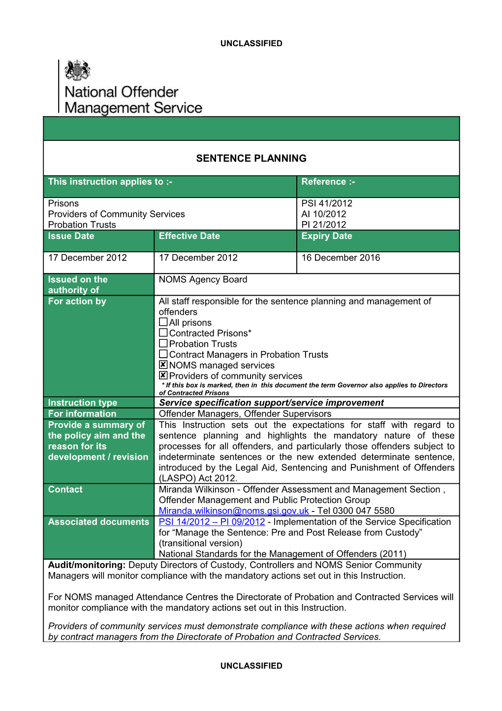 Psi 41/2012 Unclassified Issue Date 17/12/2012