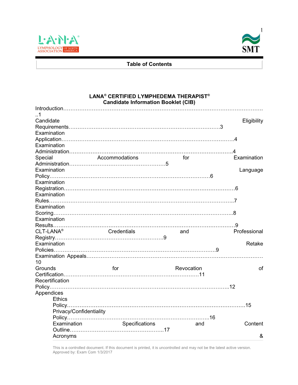 Candidate Information Booklet(CIB)