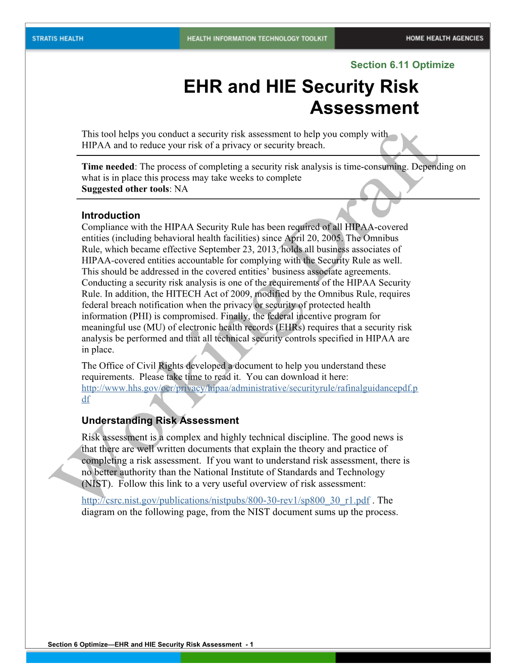 6 EHR and HIE Security Risk Analysis