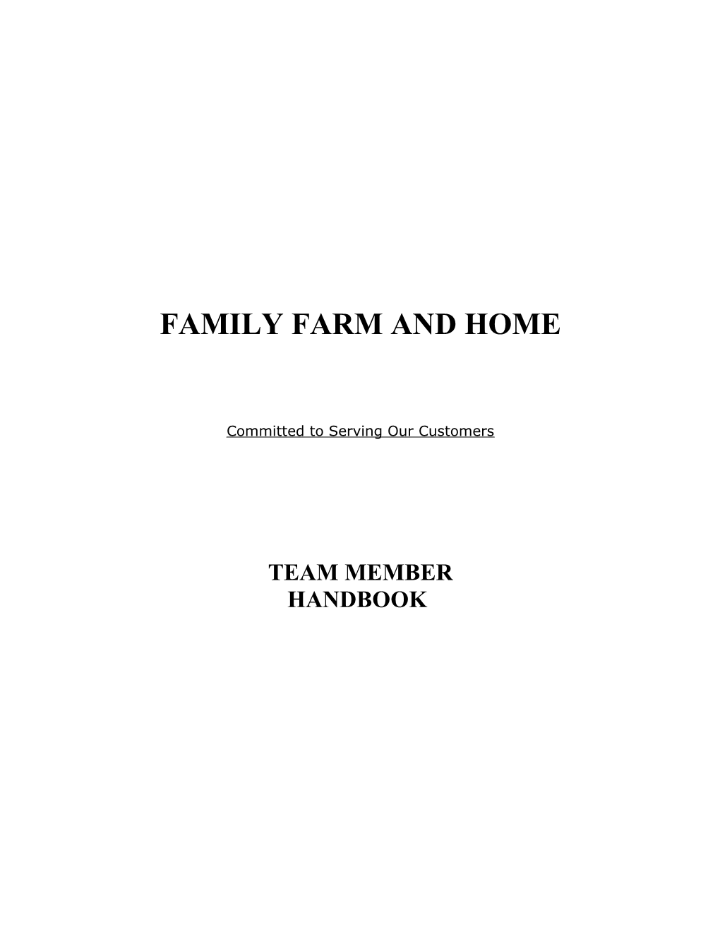 Family Farm and Home