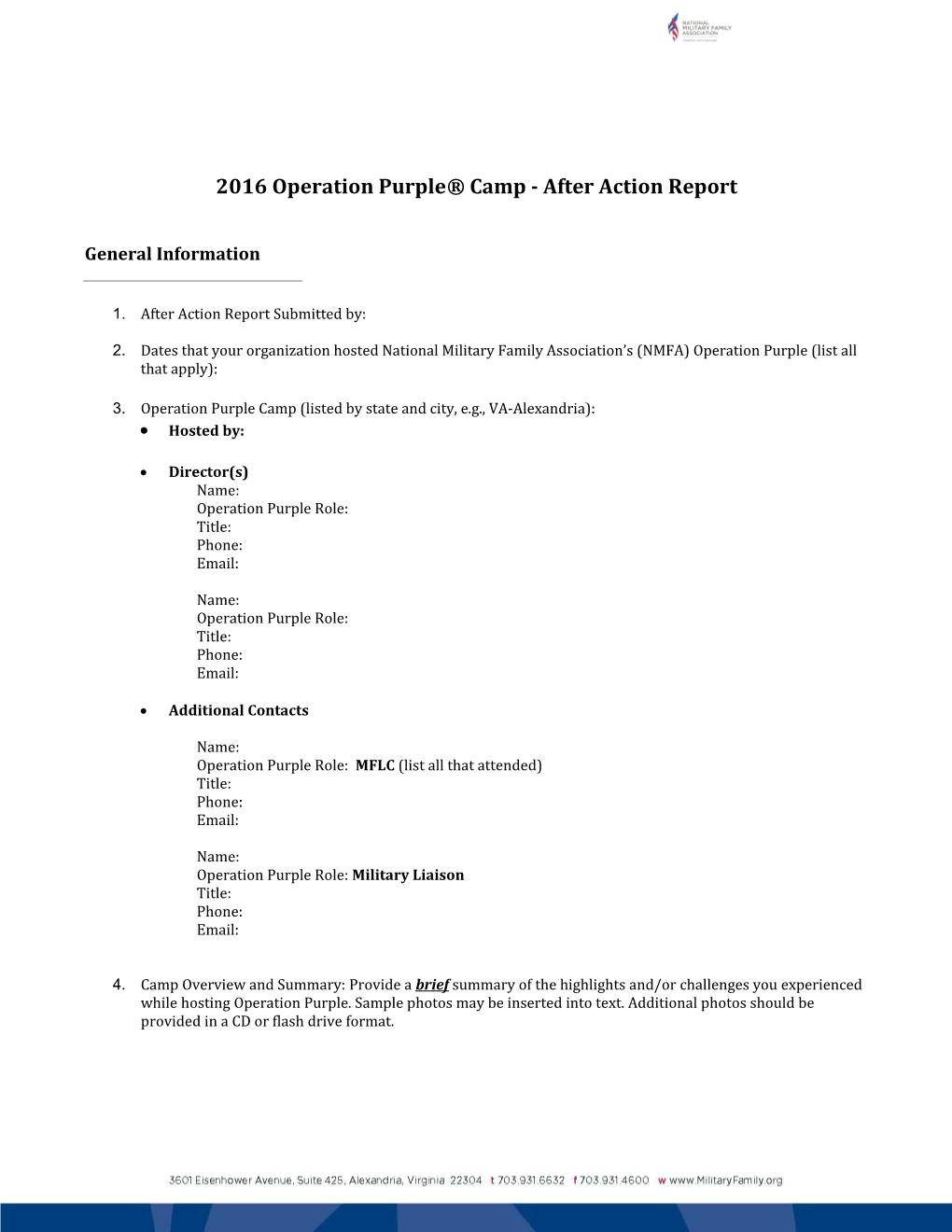 2016Operation Purple Camp - After Action Report