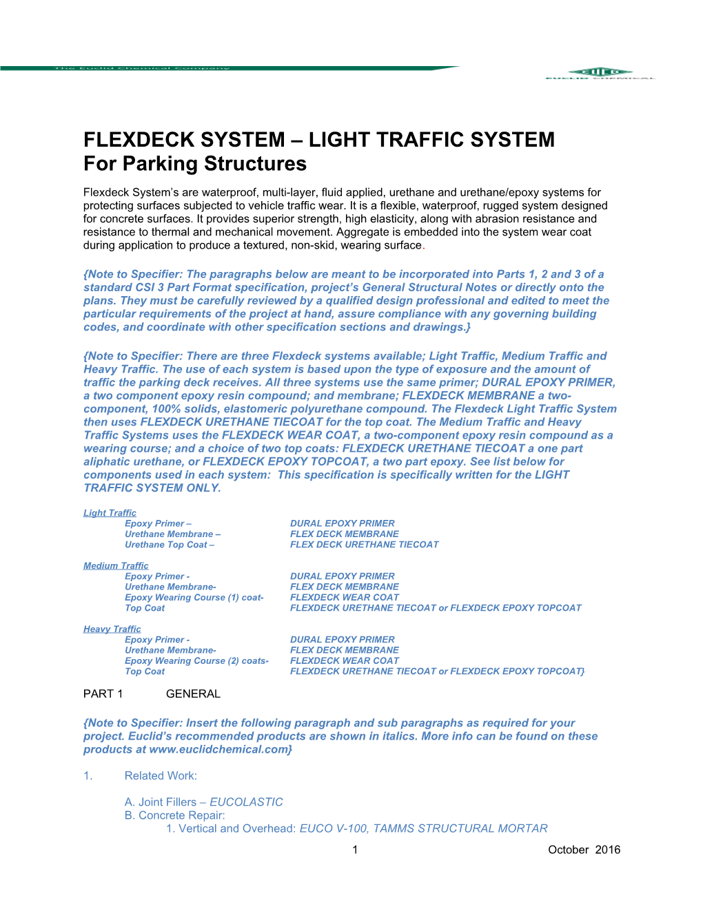 Flexdeck System Light Traffic System