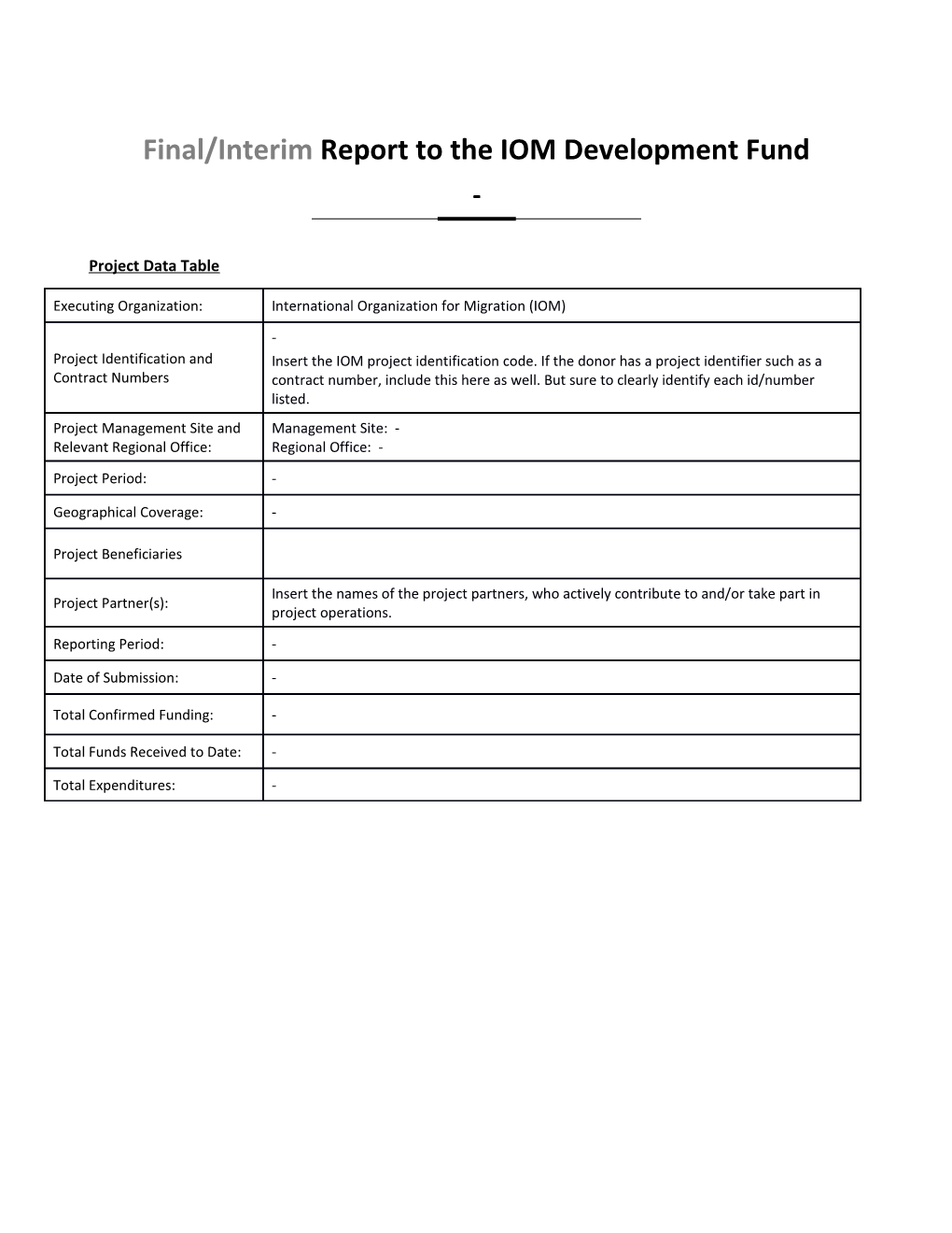 IDF Narrative Report 2014 EN