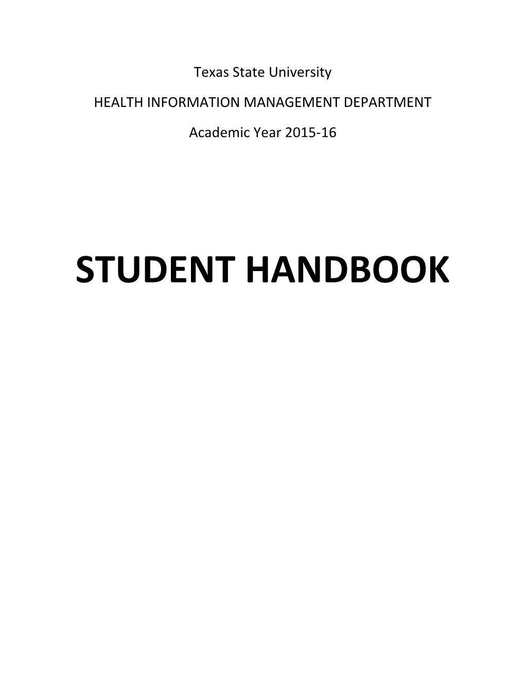 Health Information Management Department