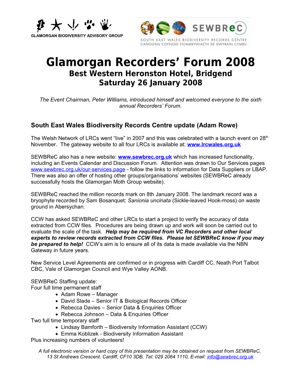 Glamorgan Biodiversity Advisory Group