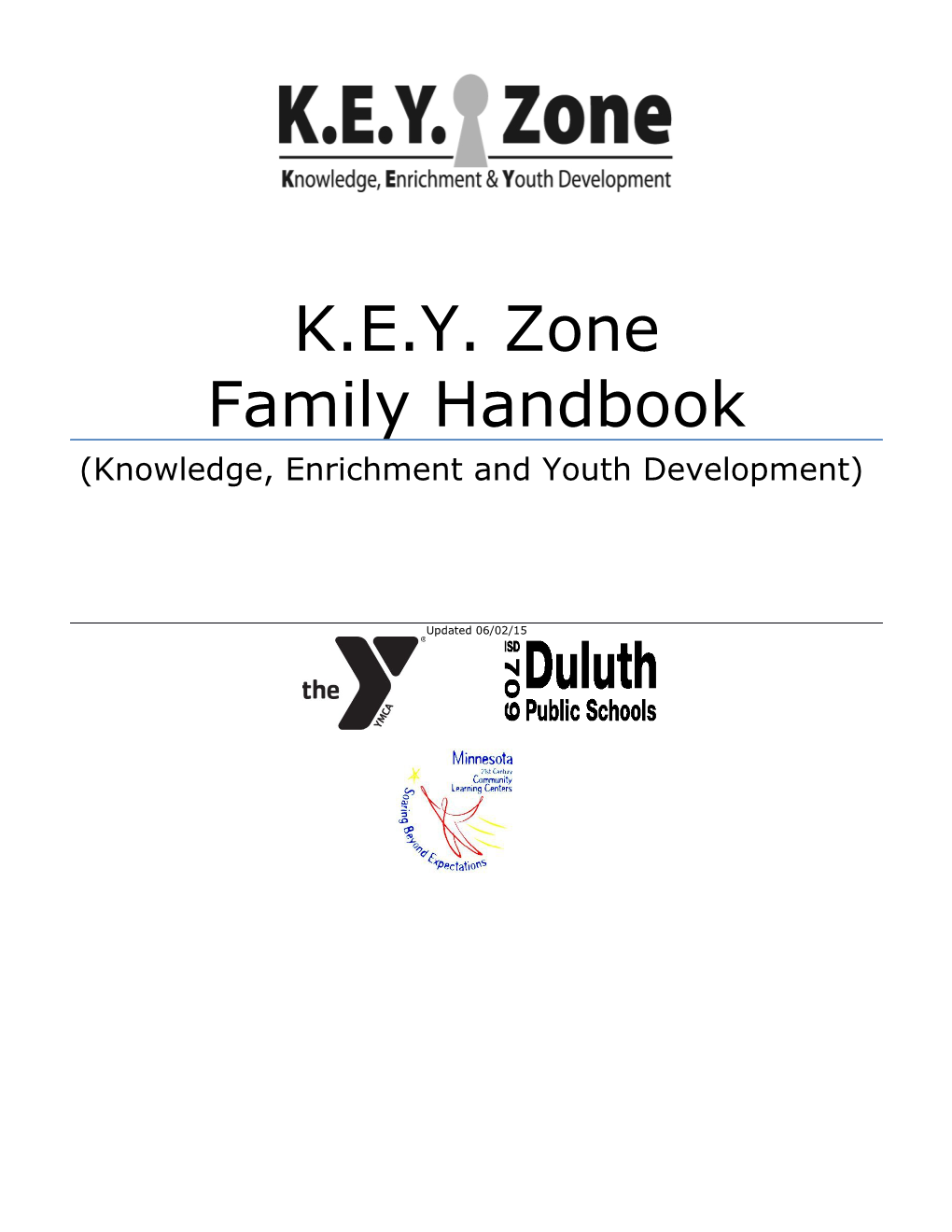 K.E.Y. Zone Family Handbook