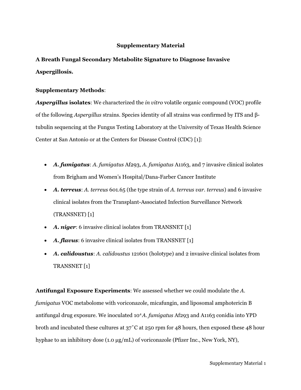 A Breath Fungal Secondary Metabolite Signature to Diagnose Invasive Aspergillosis