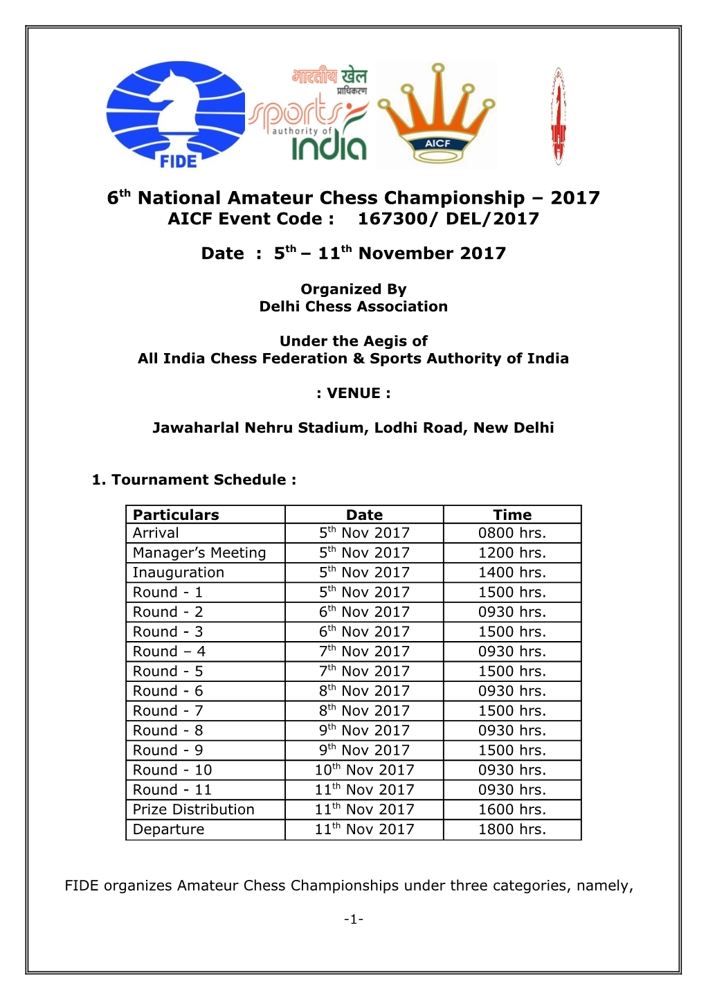 6Thnationalamateur Chess Championship 2017