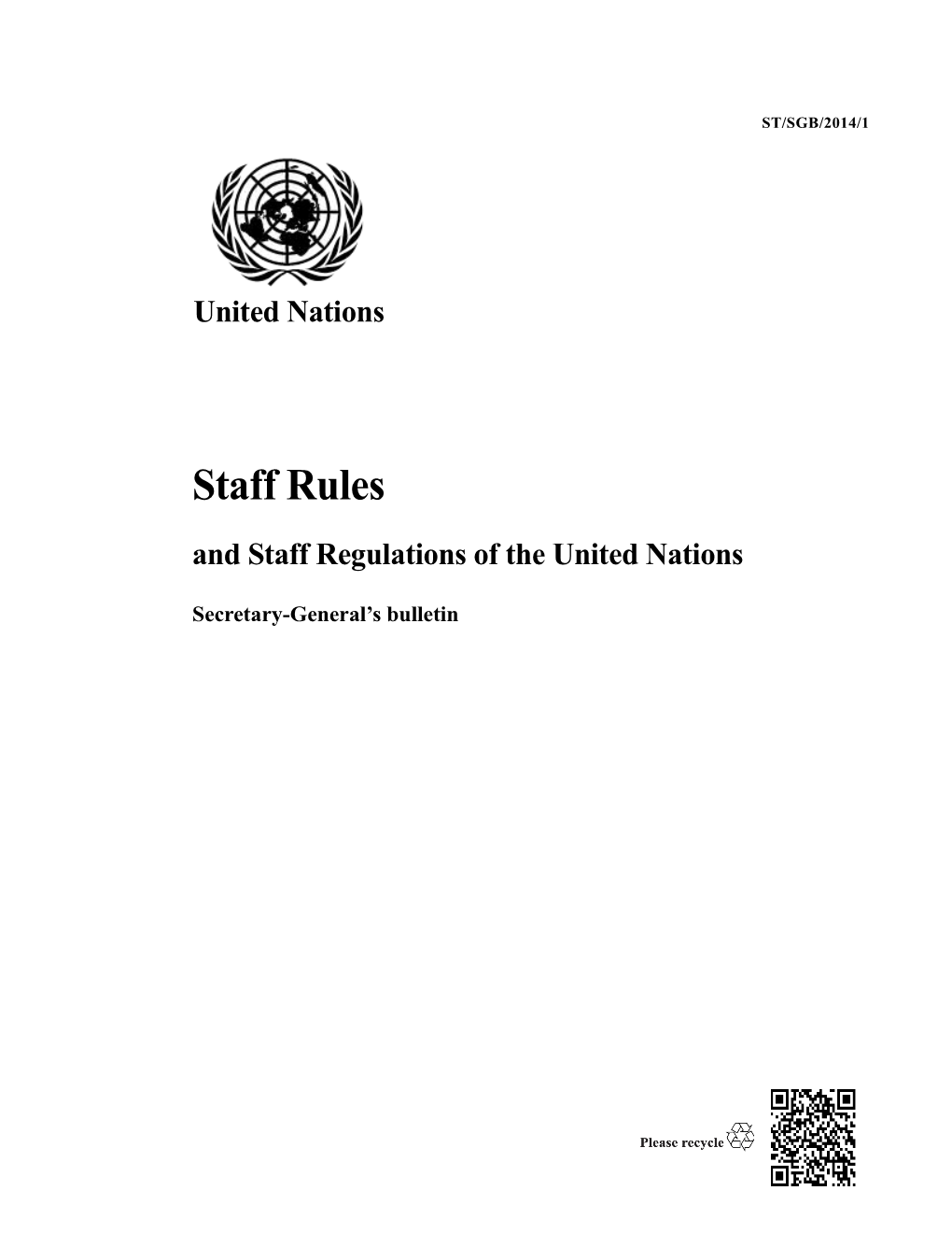 And Staff Regulations of the United Nations