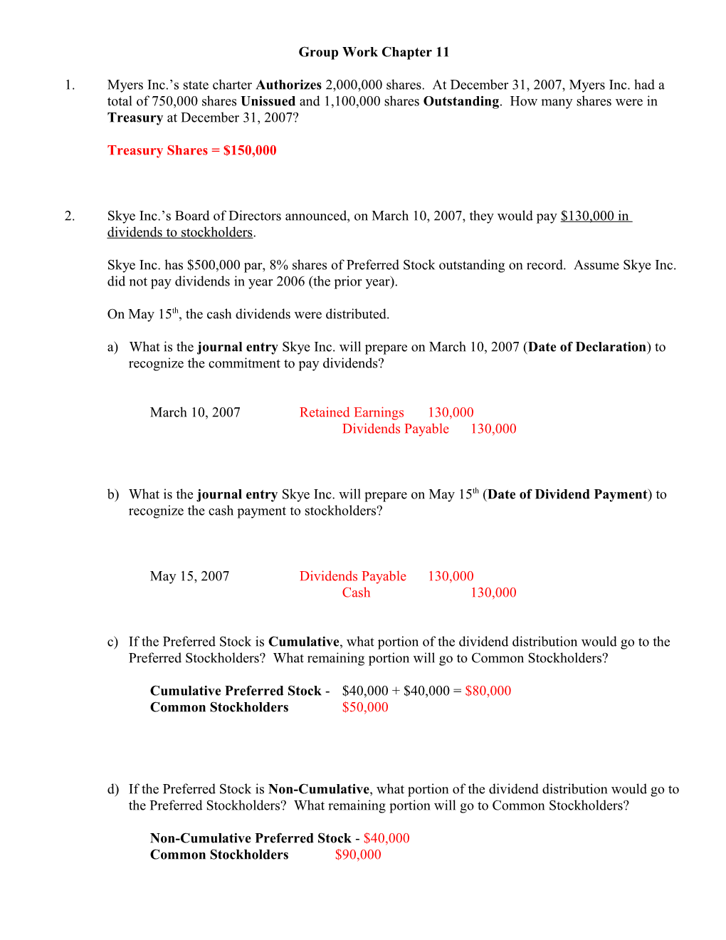 Group Work Chapter 11