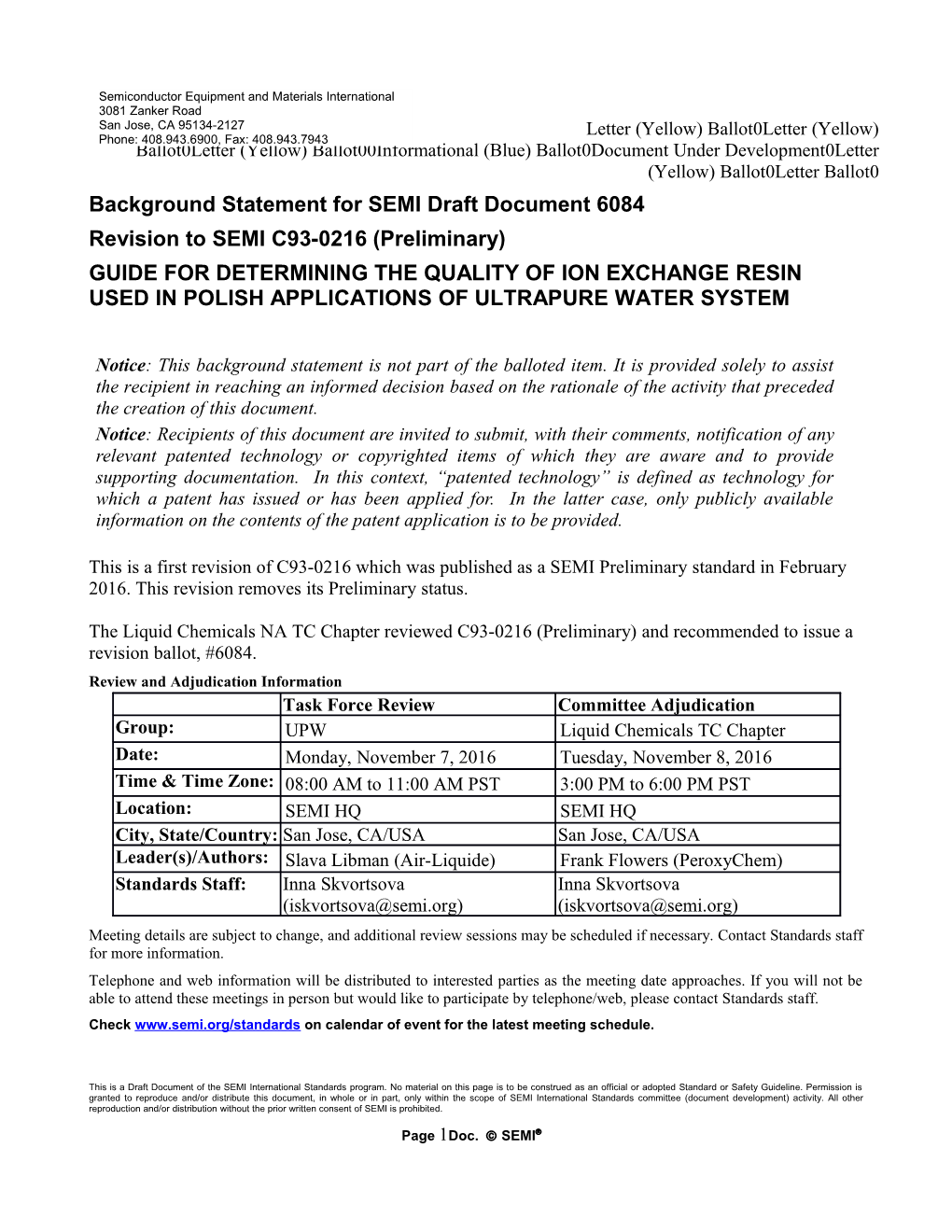 Background Statement Forsemi Draft Document 6084