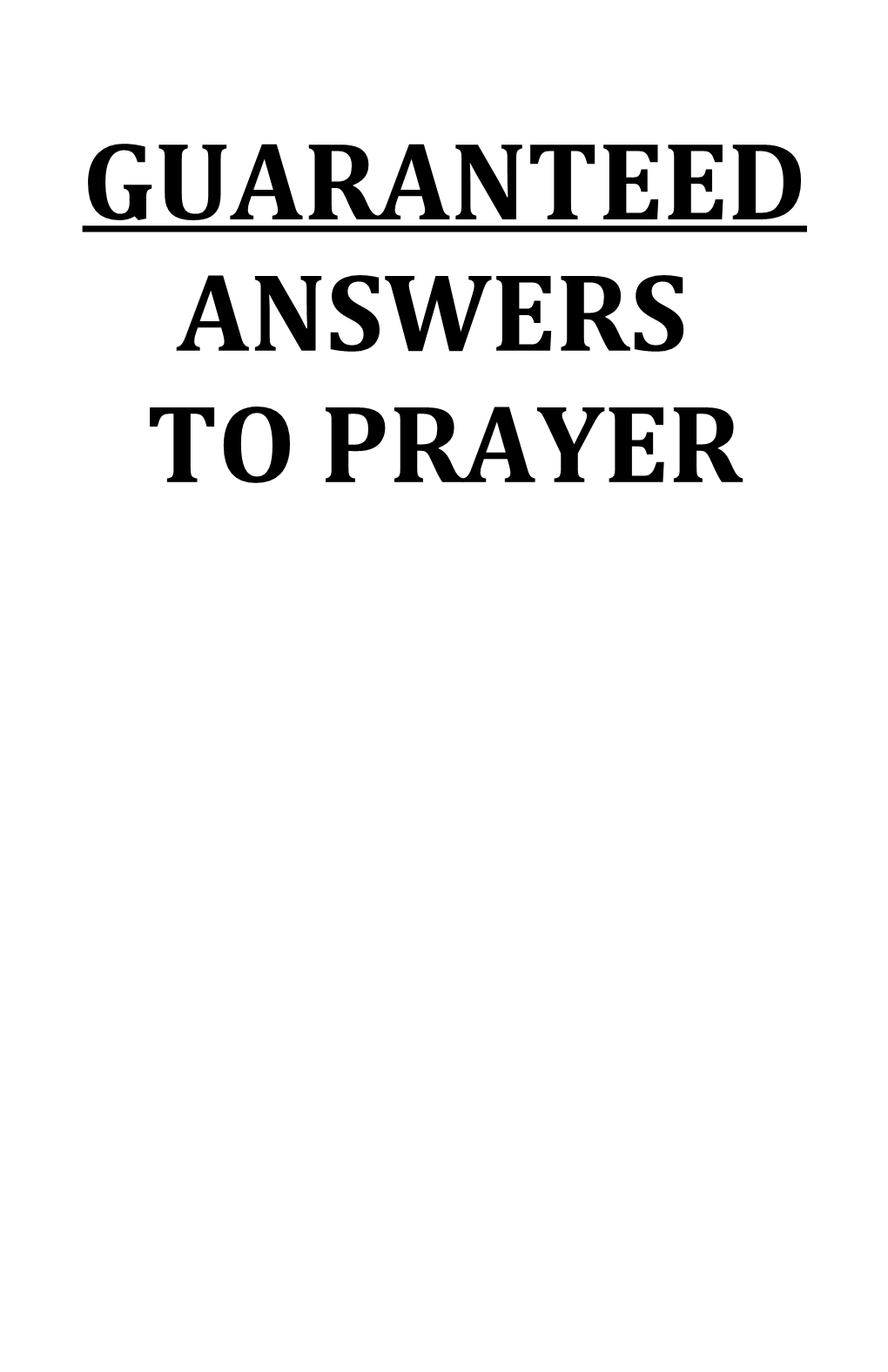 Sermon in a Sentence: We Receive Everything We Ask of Jesus When We Pray in His Name