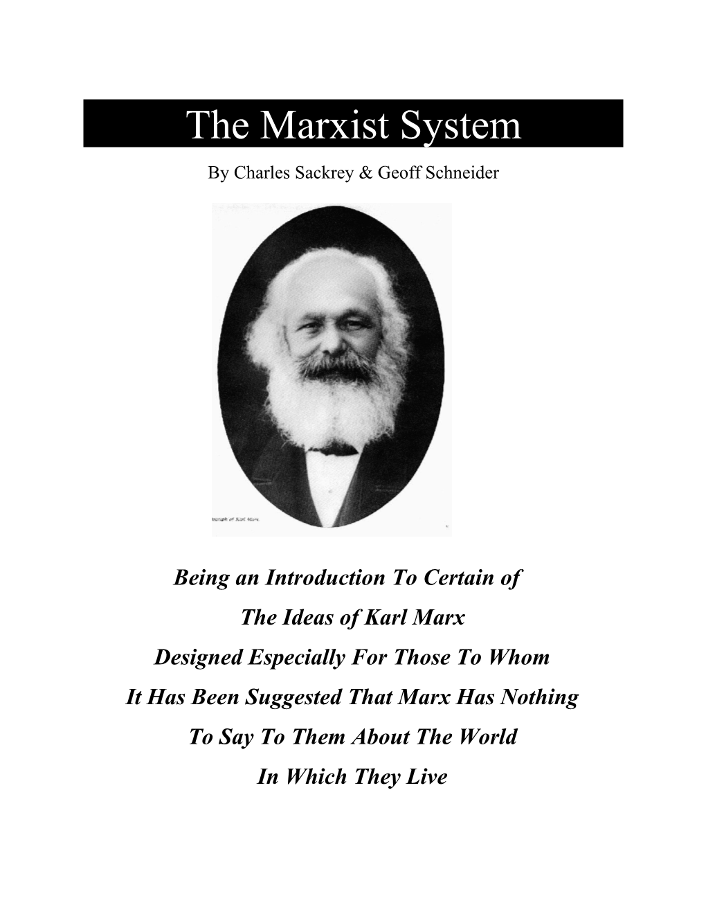 The Marxian Vision, Part Ii: the Critique of the Capitalist Mode of Production