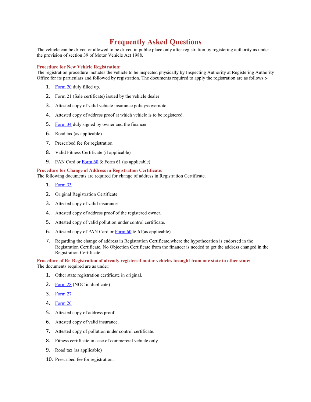 Form 21 (Sale Certificate) Issued by the Vehicle Dealer