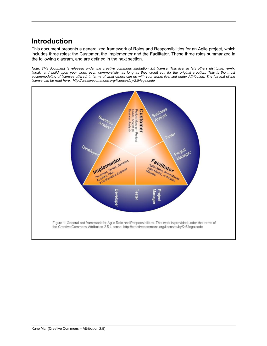 Agile Roles and Responsibilities