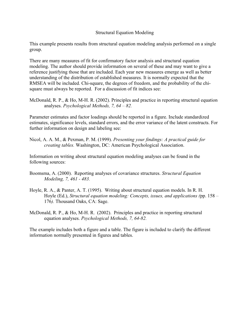 Structural Equation Modeling