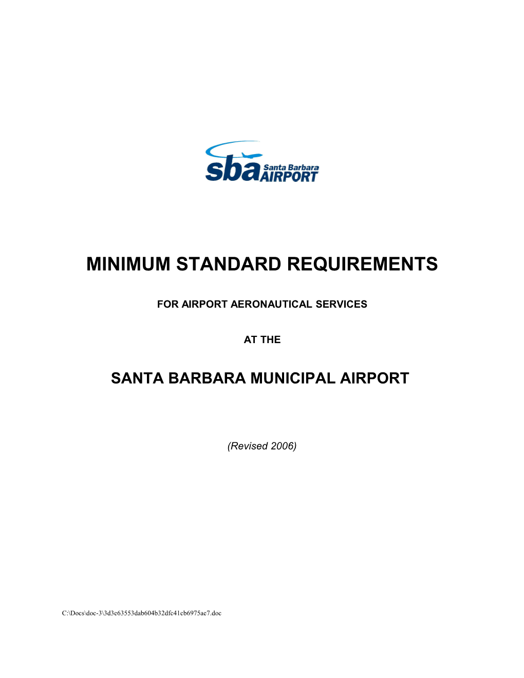 Minimum Standard Requirements