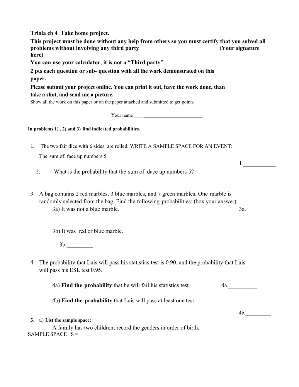 Triola Ch4.1 - 4.5 Quiz.Tst