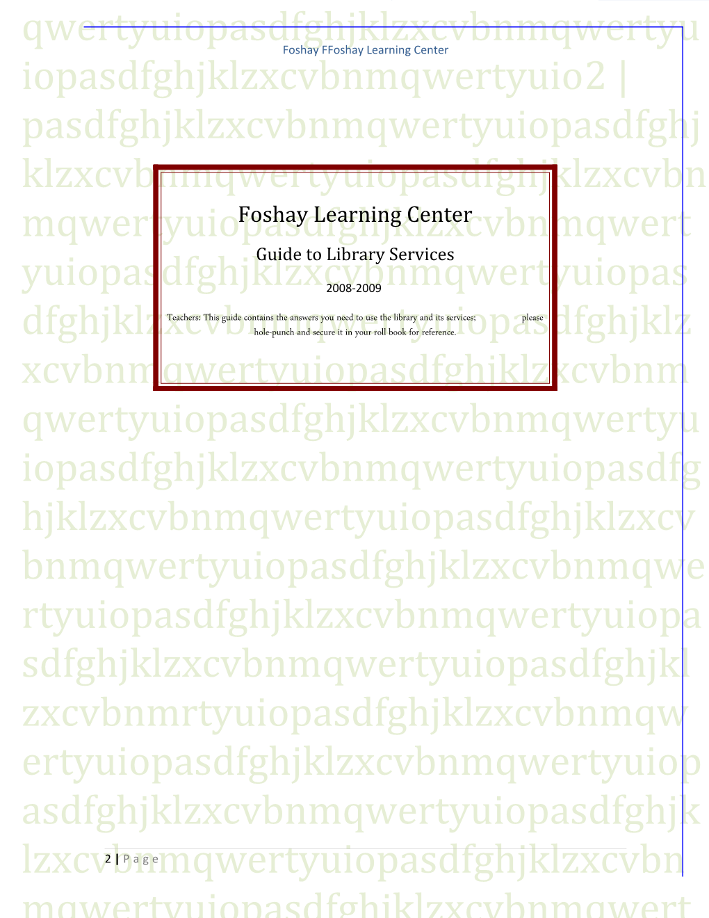 Foshay Learning Center