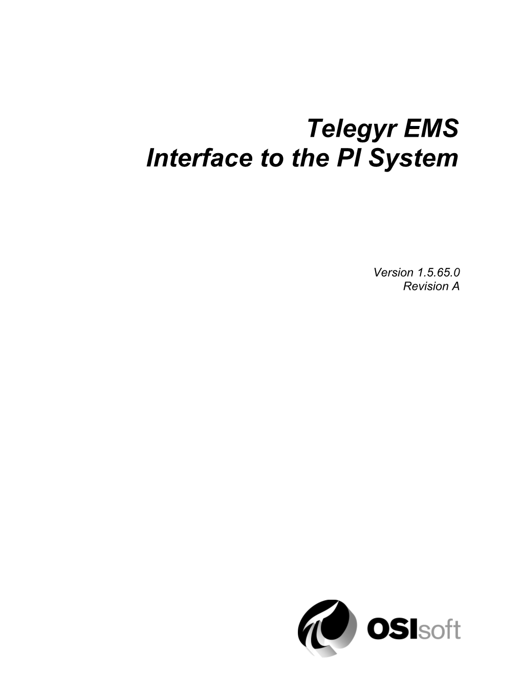 Telegyr EMS Interface to the PI System