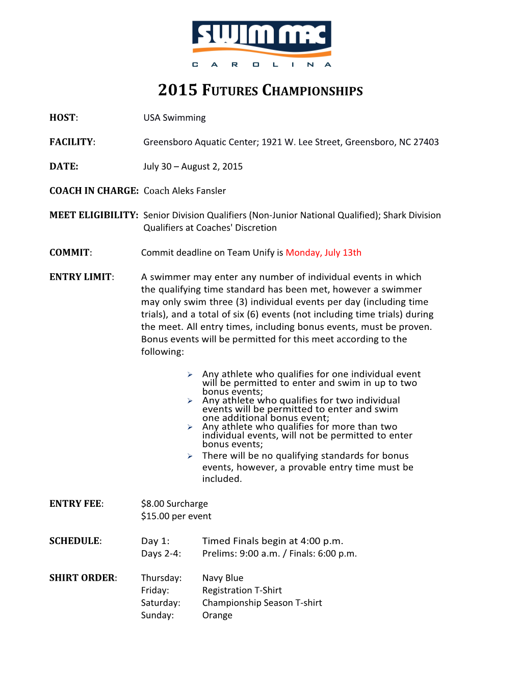 2015 Futures Championships