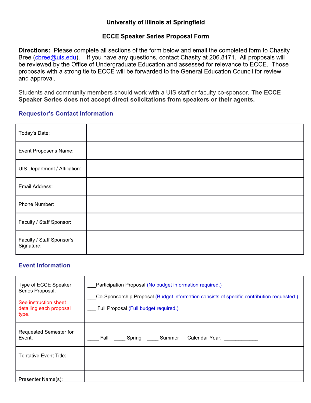 ECCE Speaker Series Proposal Form