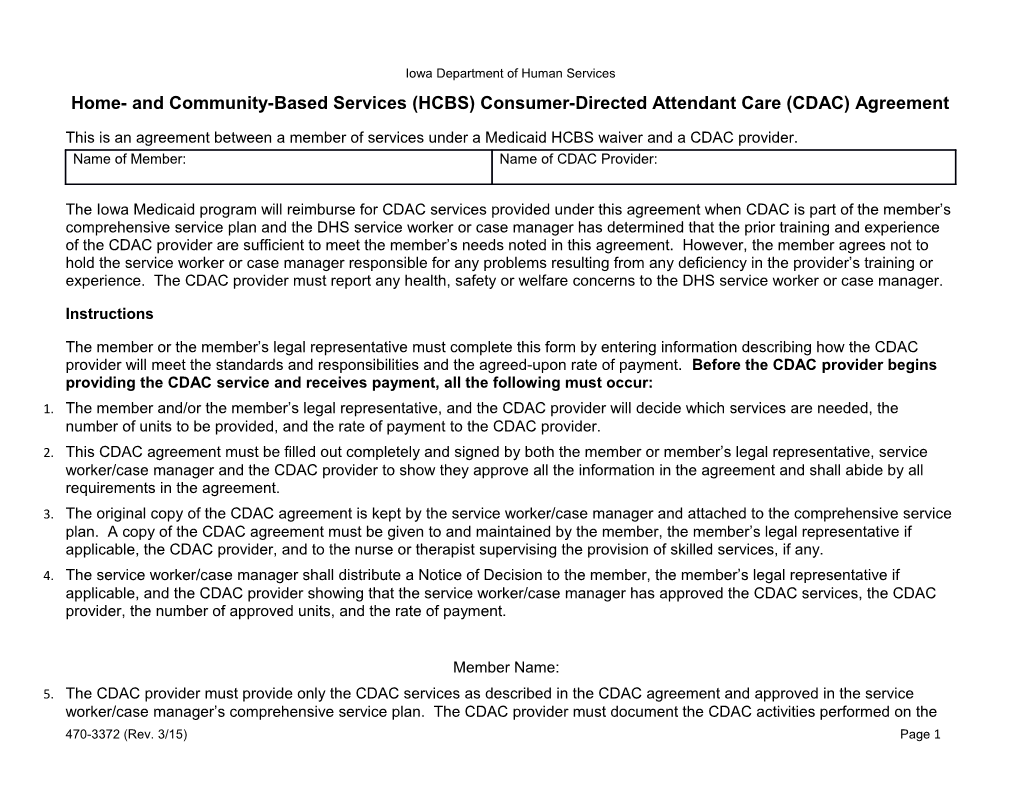 470-3372 Home- and Community-Based Services (HCBS) Consumer-Directed Attandant Care (CDAC)